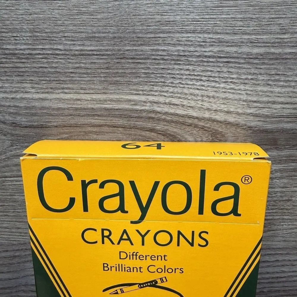 Vintage 2003 Crayola 64‎ Crayons Box + Sharpener Binney & Smith NEW